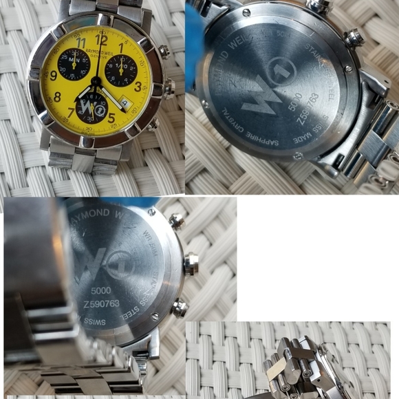 RAYMOND WEIL W1 Chronograph Date Yellow Dial watch